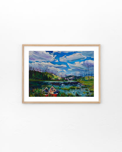 "Canoes at the Crossroads" Art Print