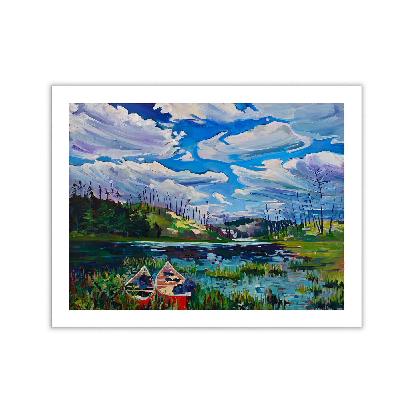 "Canoes at the Crossroads" Art Print