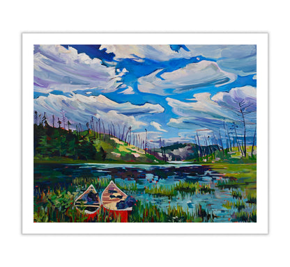 "Canoes at the Crossroads" Art Print