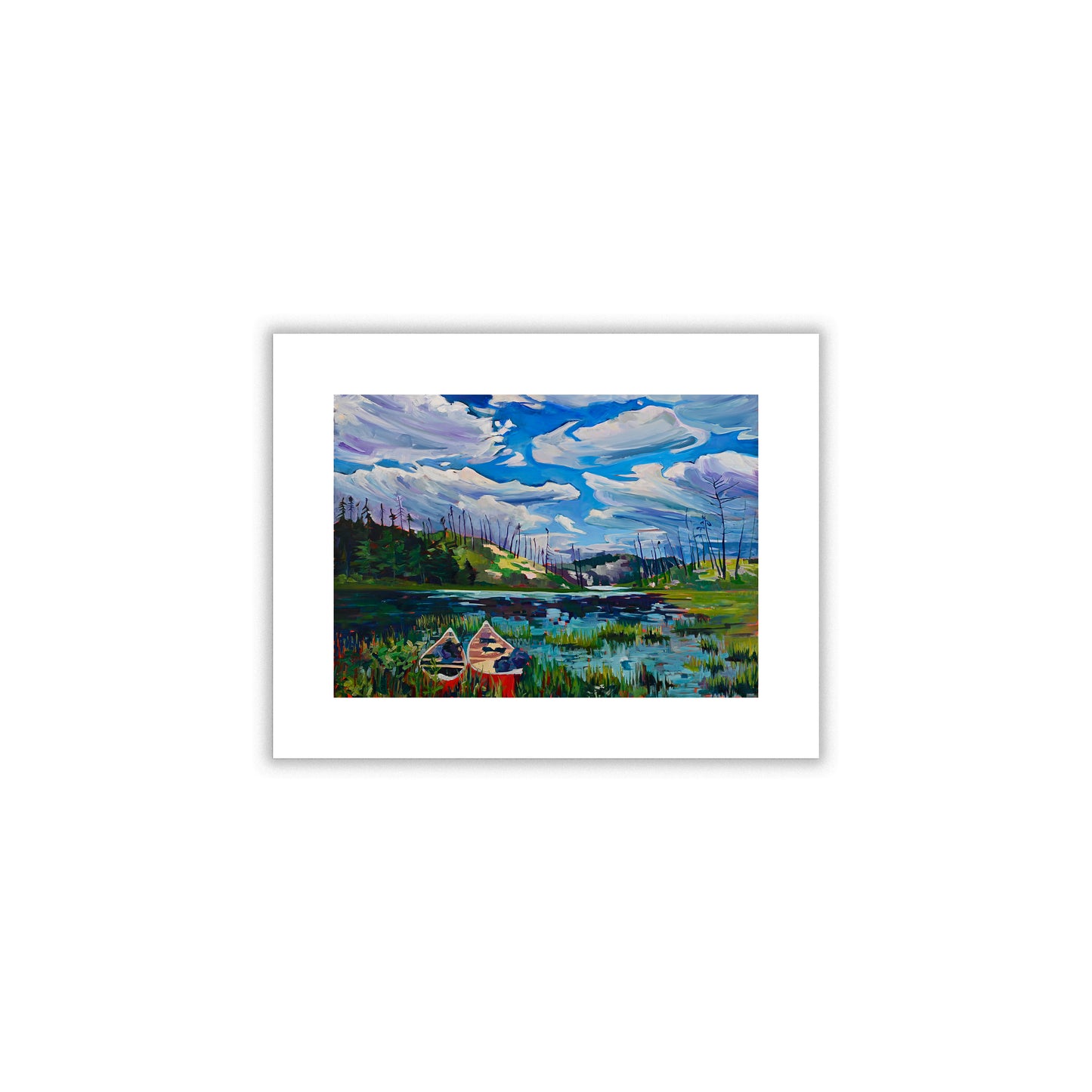 "Canoes at the Crossroads" Art Print