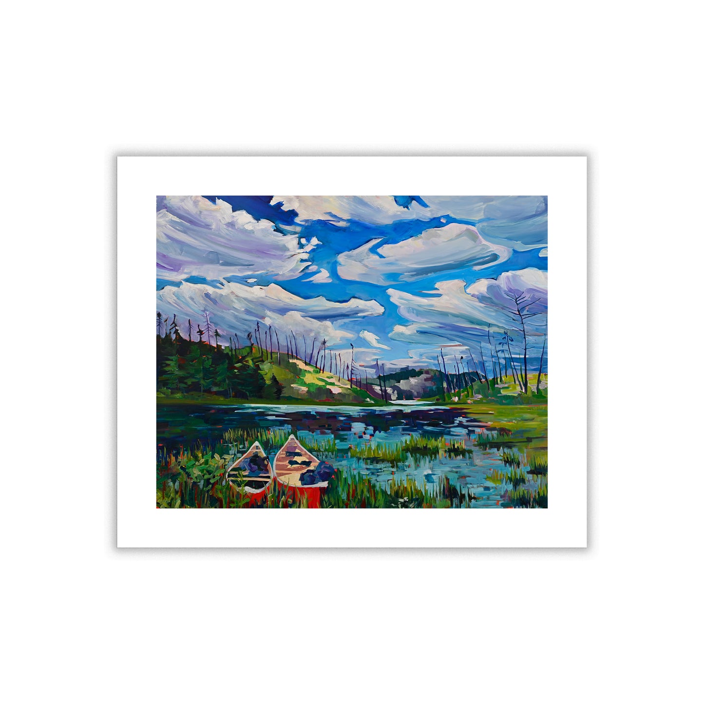 "Canoes at the Crossroads" Art Print