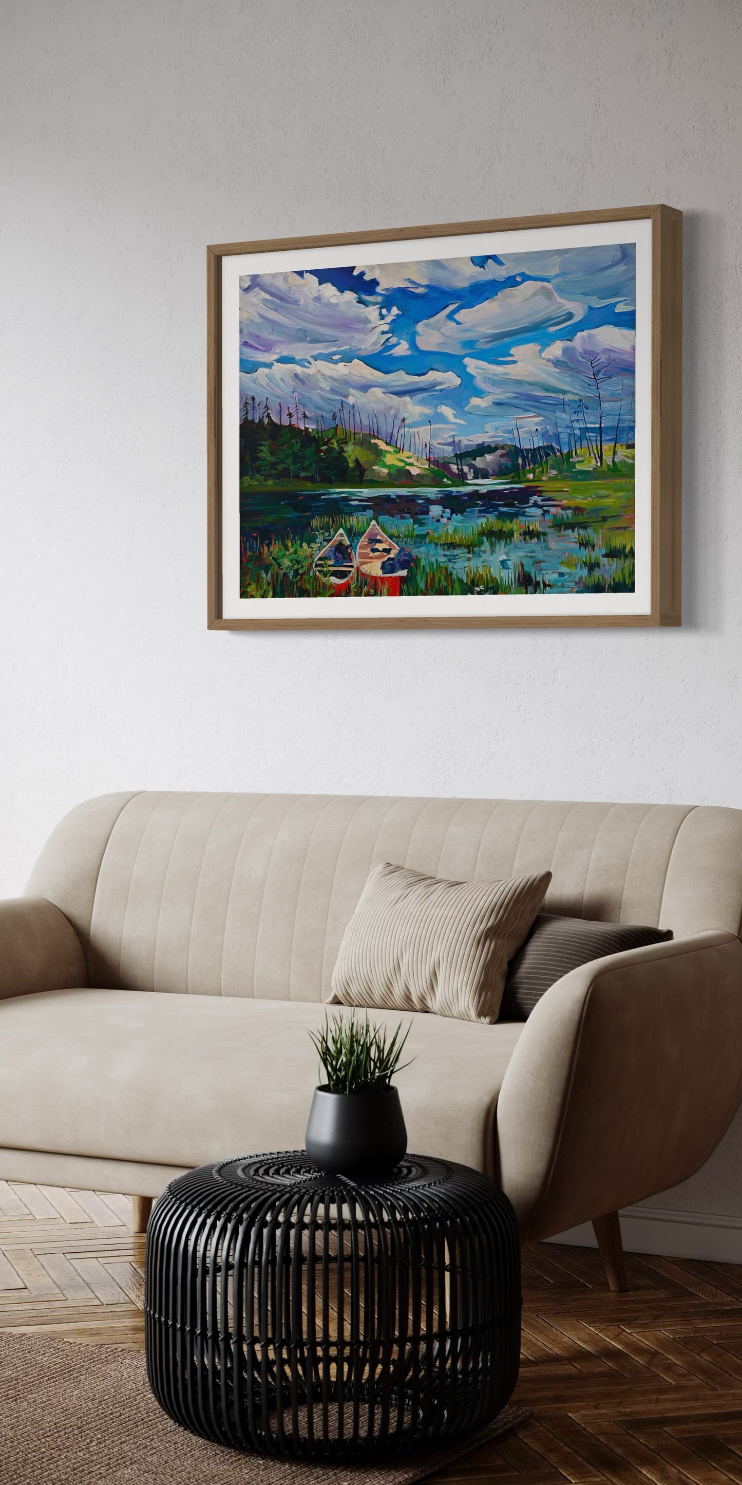 "Canoes at the Crossroads" Art Print