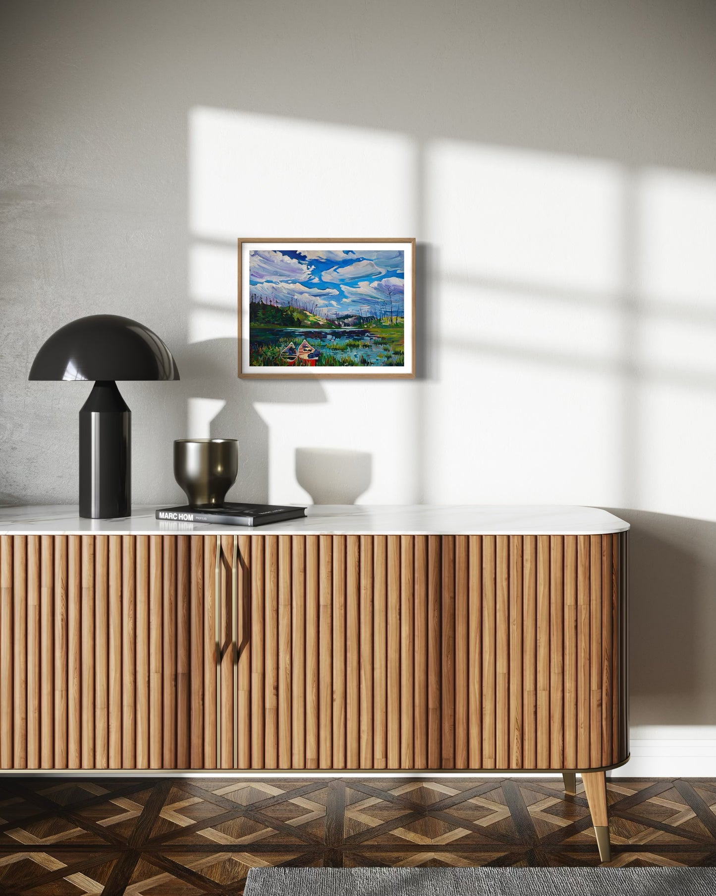 "Canoes at the Crossroads" Art Print