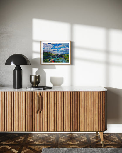 "Canoes at the Crossroads" Art Print